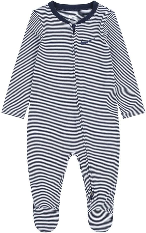 Nike baby-boys Striped Footed Coverall