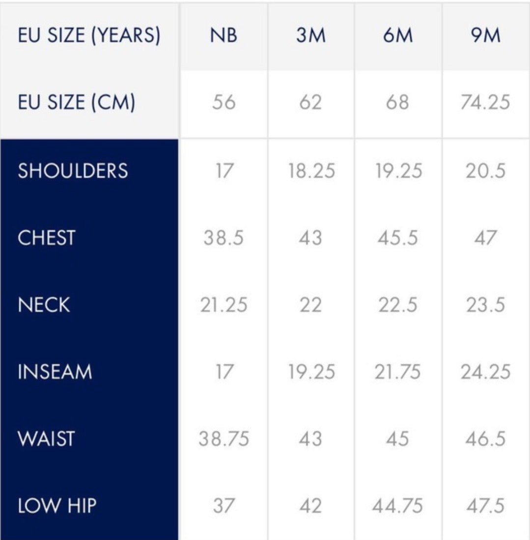 Tommy Hilfiger - Size Charts
