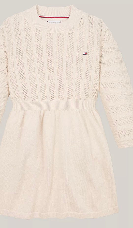 Tommy Hilfiger Toddler Cable-Knit Sweater Dress (4 Years)
