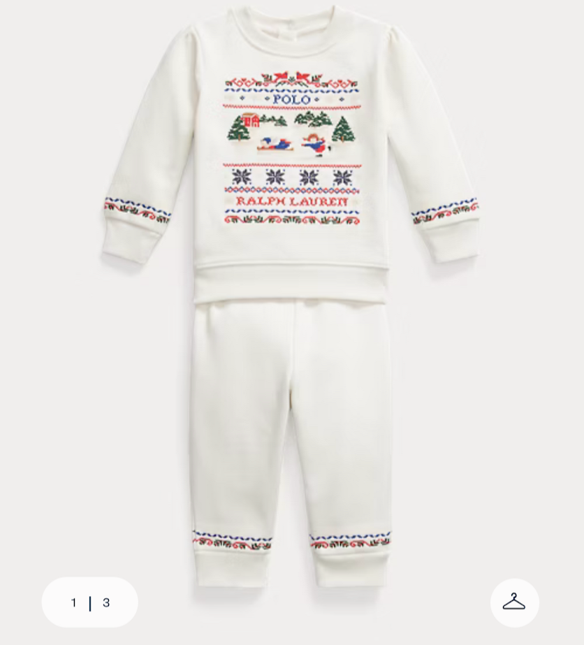 Polo Ralph Lauren Logo Fleece Sweatshirt and Jogger Pant Set