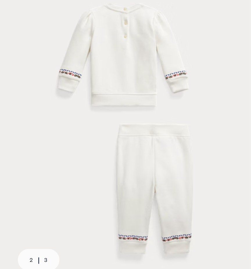 Polo Ralph Lauren Logo Fleece Sweatshirt and Jogger Pant Set