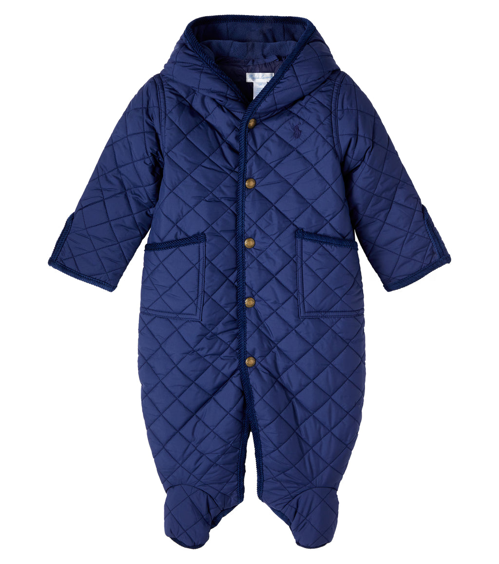 Polo Ralph Lauren Baby corduroy-trimmed quilted onesie