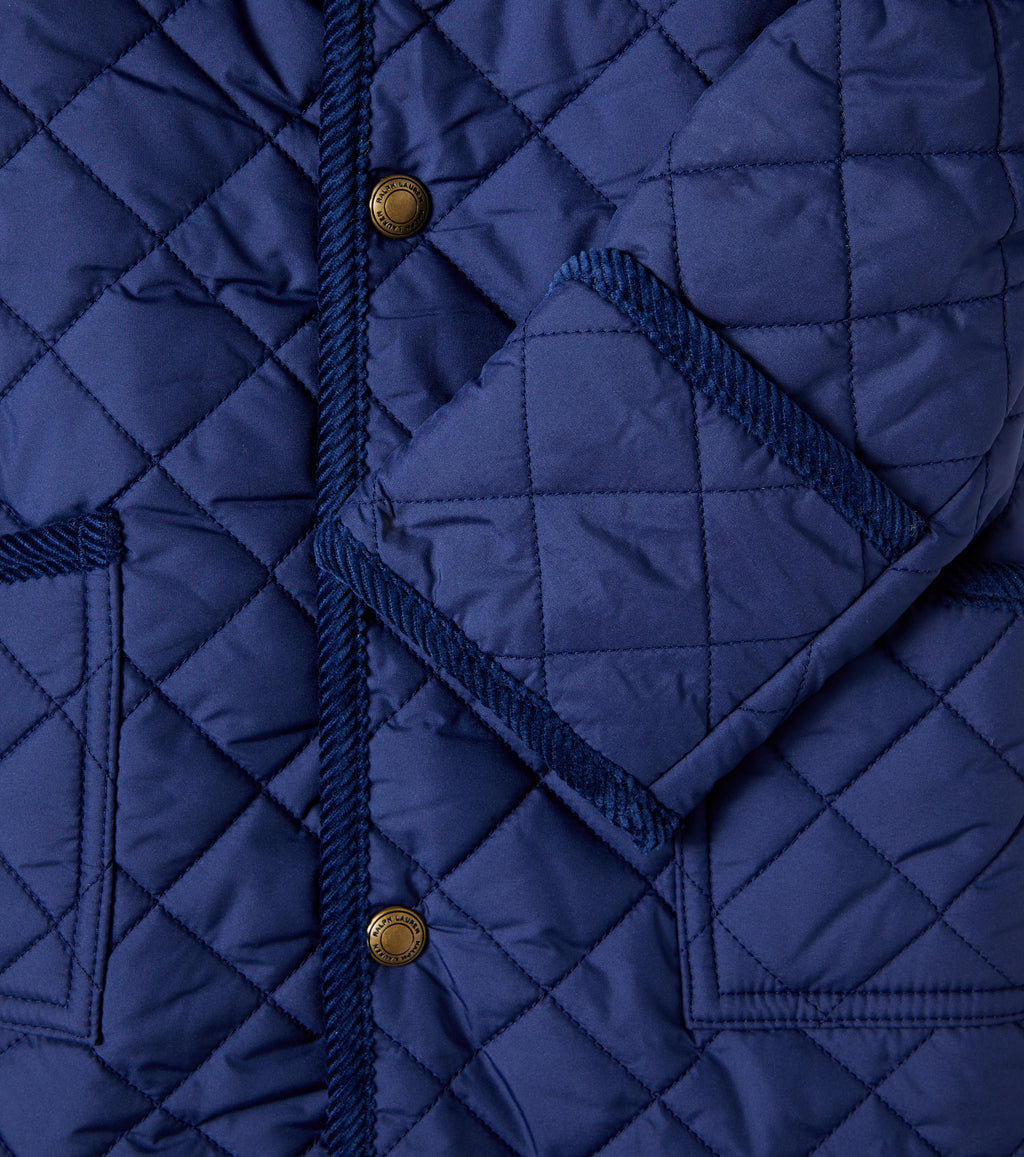 Polo Ralph Lauren Baby corduroy-trimmed quilted onesie