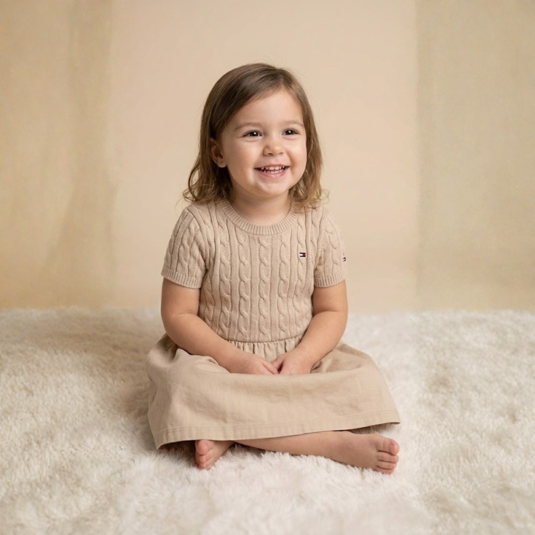 Tommy Hilfiger Toddler Cable-Knit Sweater Dress (4 Years)